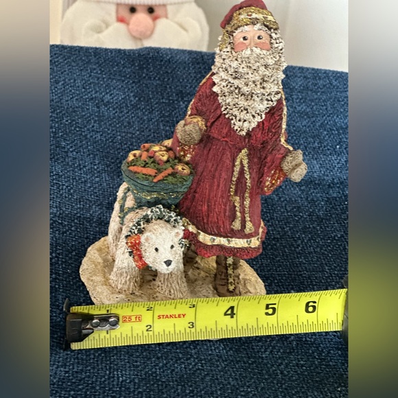 Cute signed Santa with a polar bear friend. Part of the Constance Collection. - Picture 7 of 7